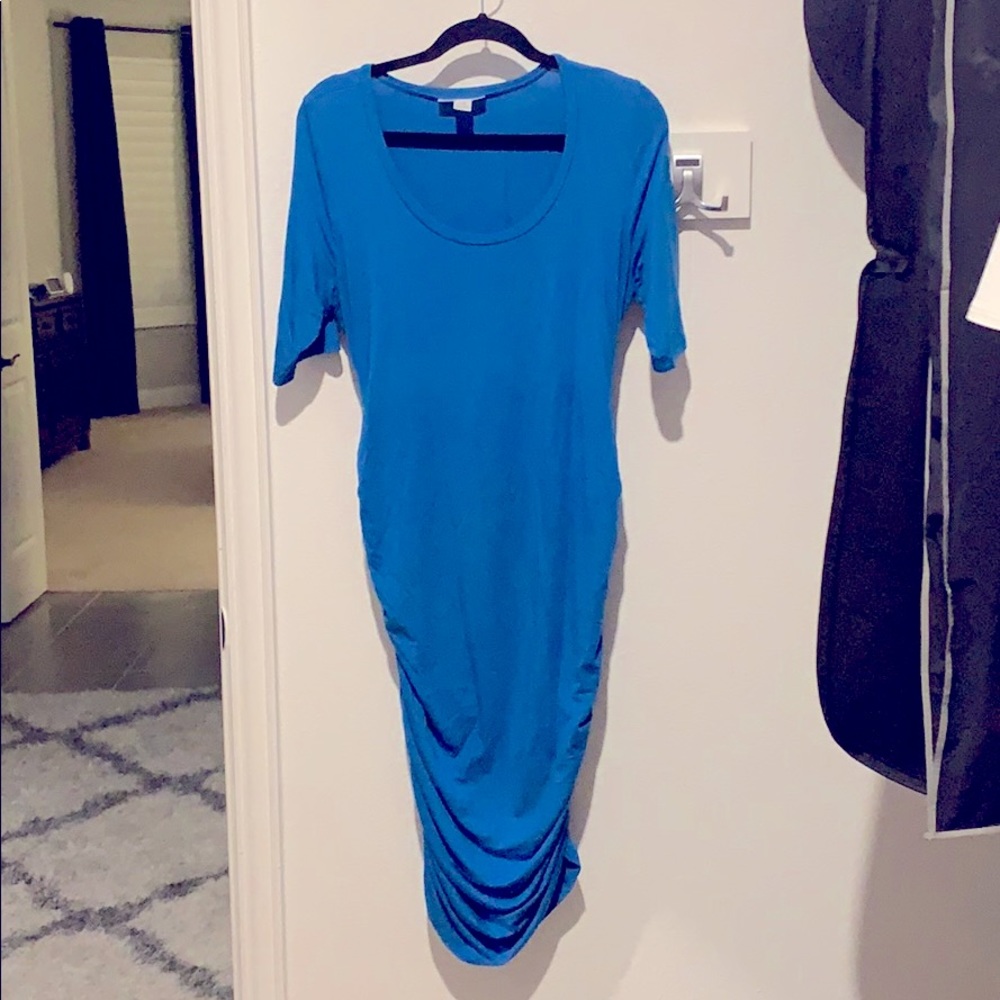 Motherhood Maternity blue dress
